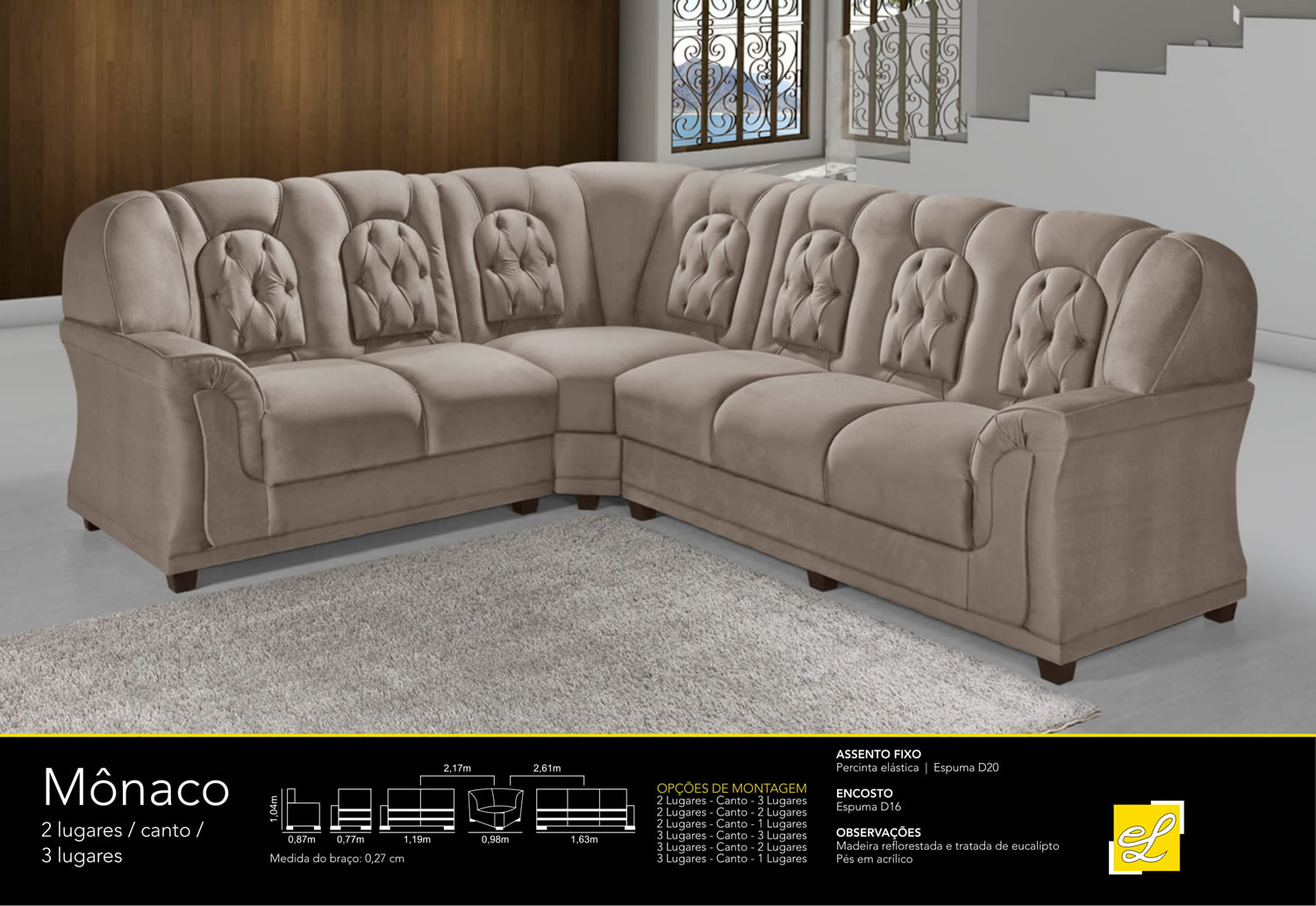 MÔNACO Estofados Leppos